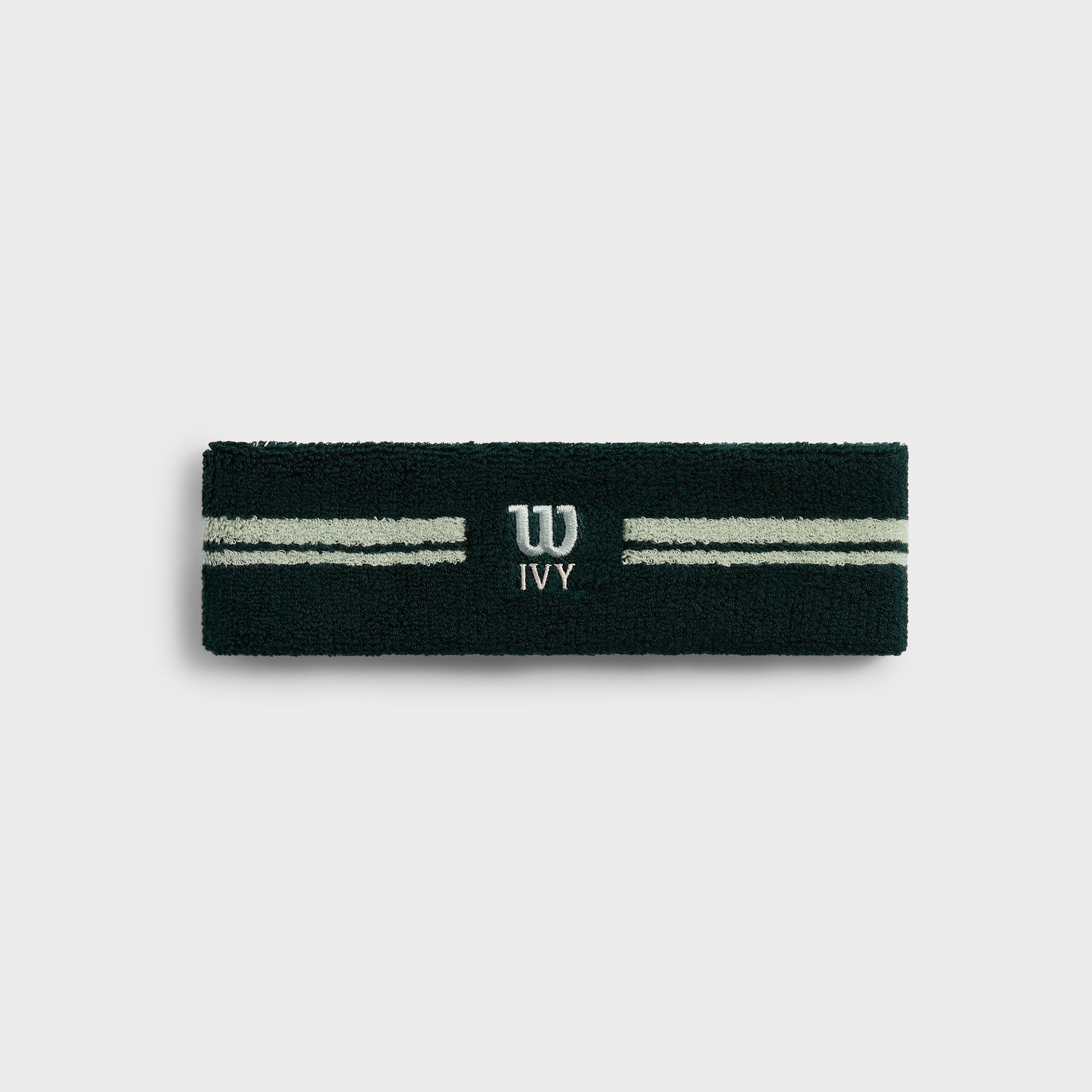 Kith Ivy for Wilson Terry Stripe Headband - Ivy Green