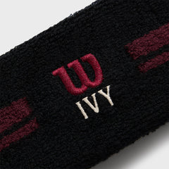 Kith Ivy for Wilson Terry Stripe Headband - Black