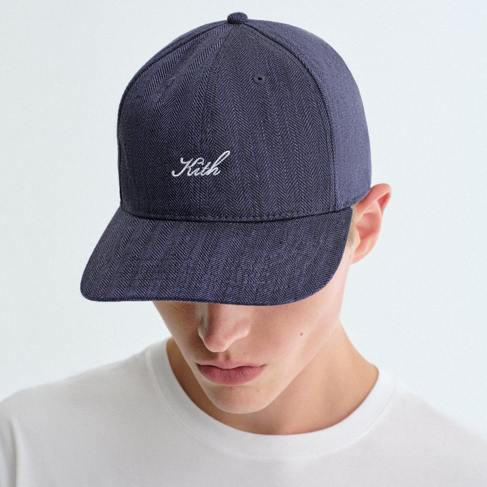 Kith Herringbone Snap Aaron Classic Cap - Nocturnal