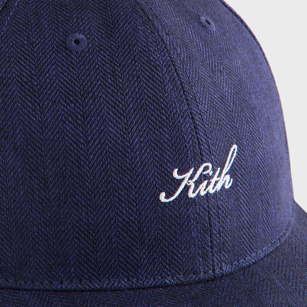 Kith Herringbone Snap Aaron Classic Cap - Nocturnal