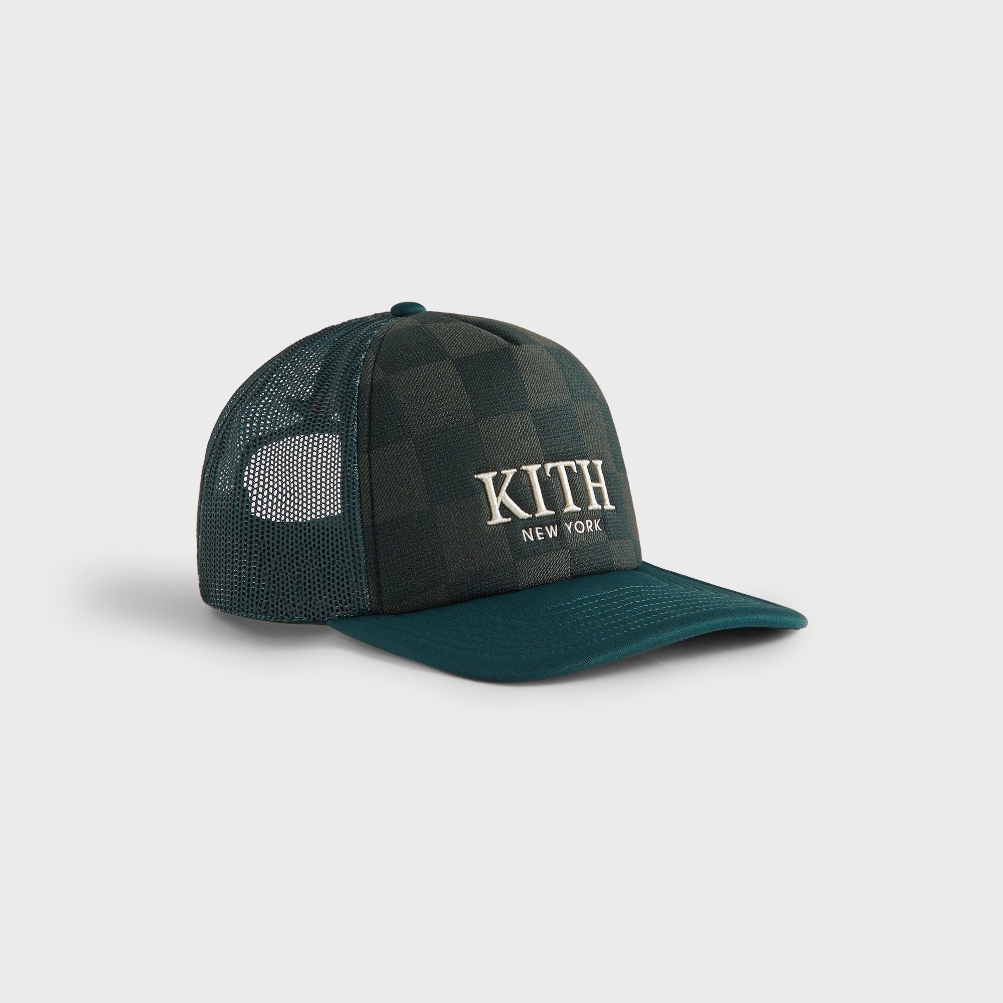 Kith Checkerboard Double Weave Nolan Trucker Hat - Stadium
