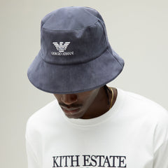 Giorgio Armani & Kith Cupro Jersey Bucket Hat - Nocturnal