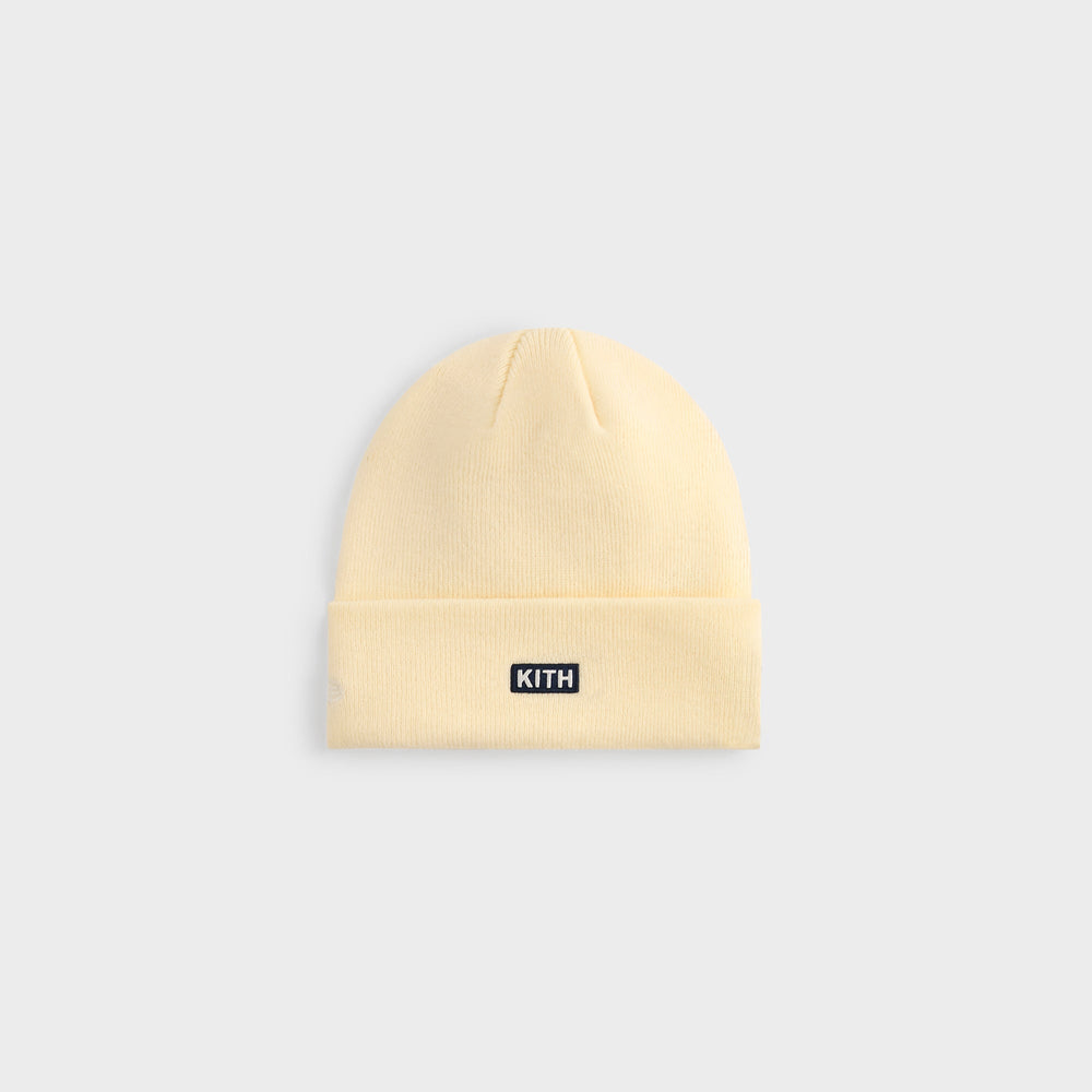 Kith & New Era for the New York Yankees Knit Beanie - Sandrift