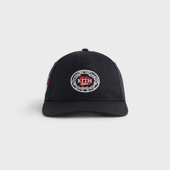 Kith Twill Bay Low Pinch Crown Snapback - Black