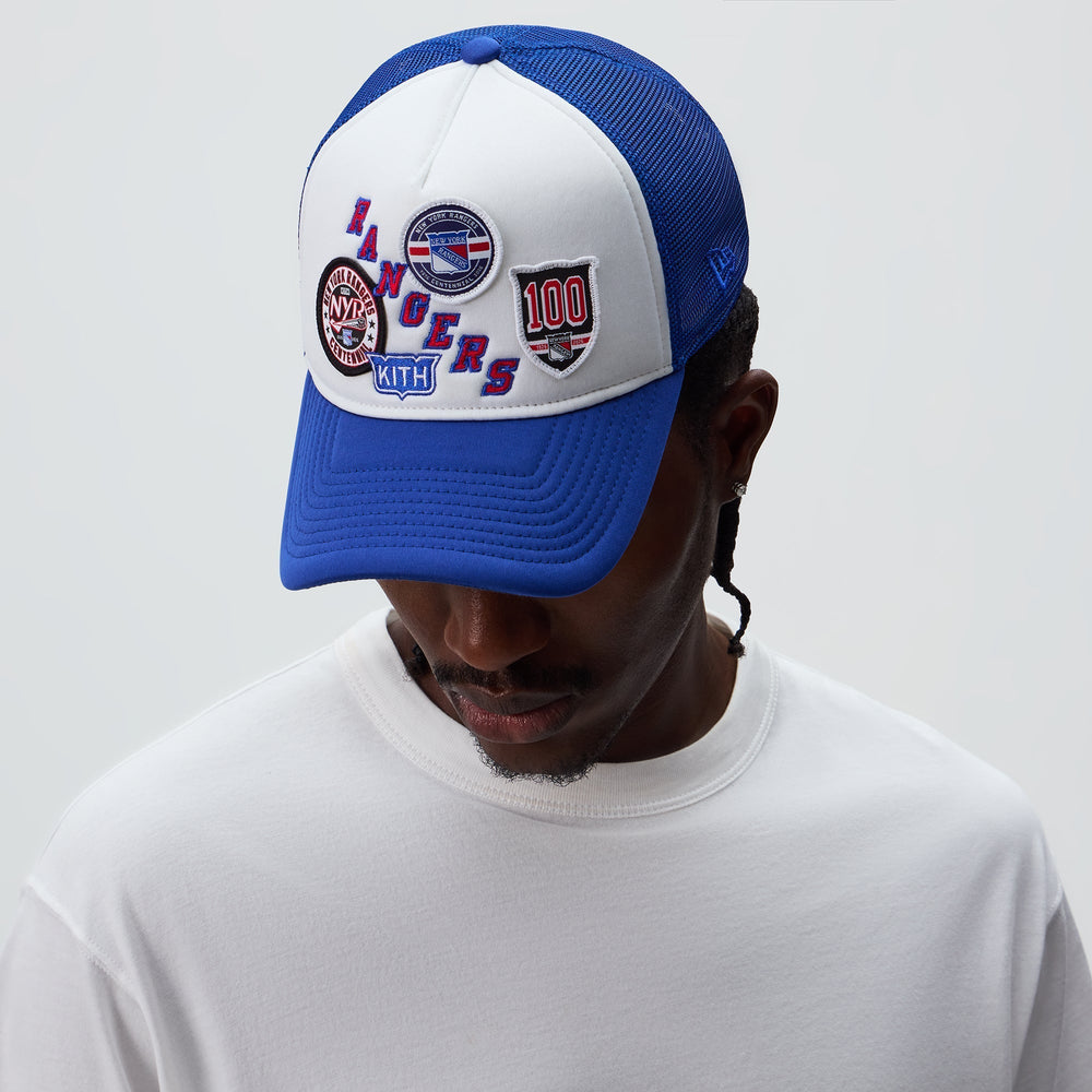 Kith & New Era for the New York Rangers 9FORTY Poly Foam Trucker Hat -