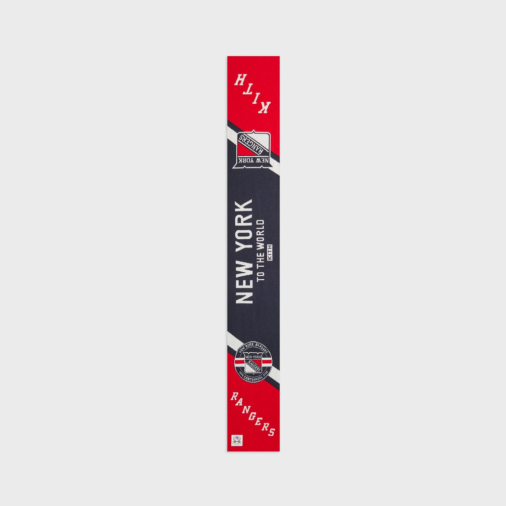Kith for the New York Rangers Centennial Jacquard Knit Scarf - Nocturn