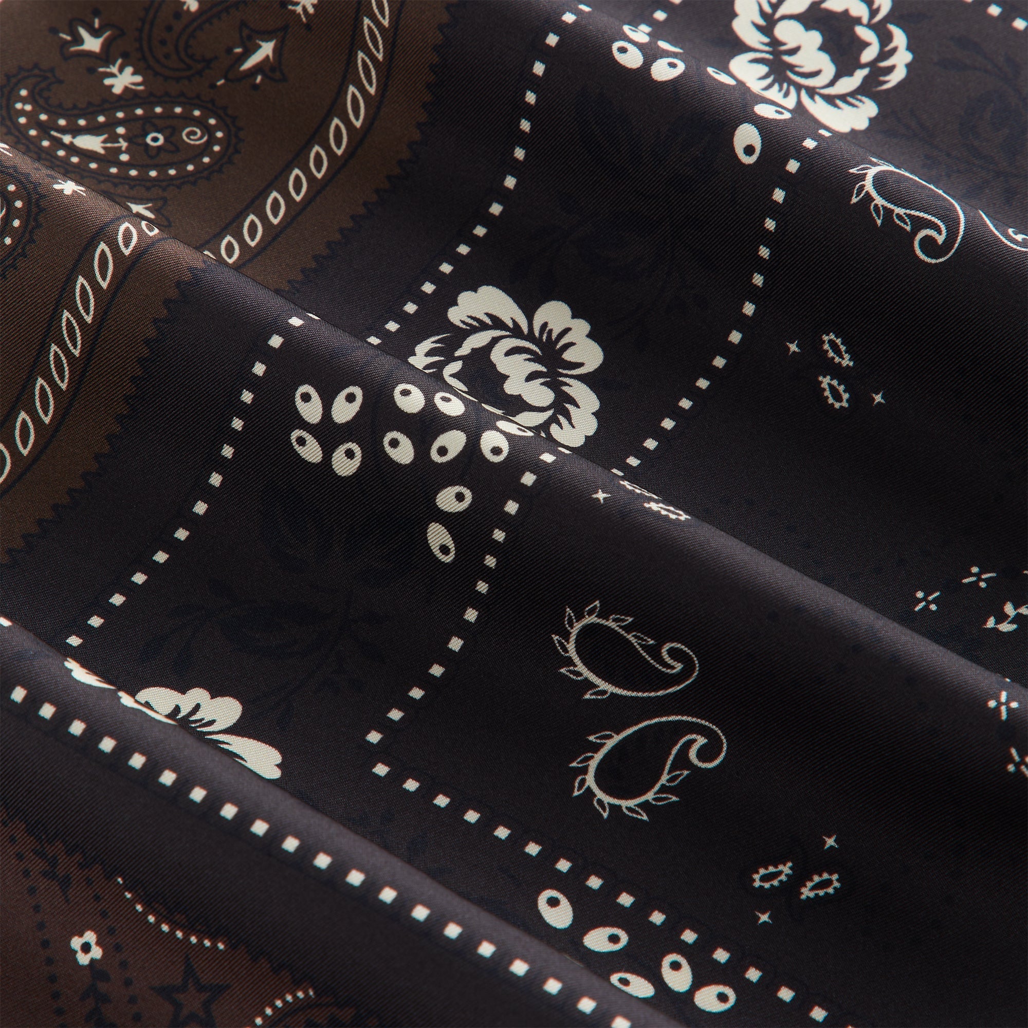 Kith Printed Paisley Silk Scarf - Kindling