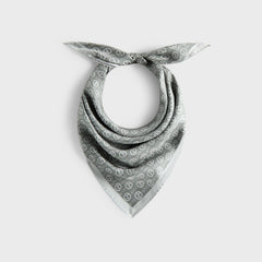 Giorgio Armani & Kith Monogram Printed Silk Bandana - Concrete