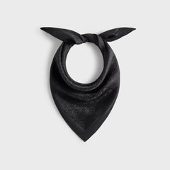 Giorgio Armani & Kith Monogram Jacquard Silk Bandana - Black