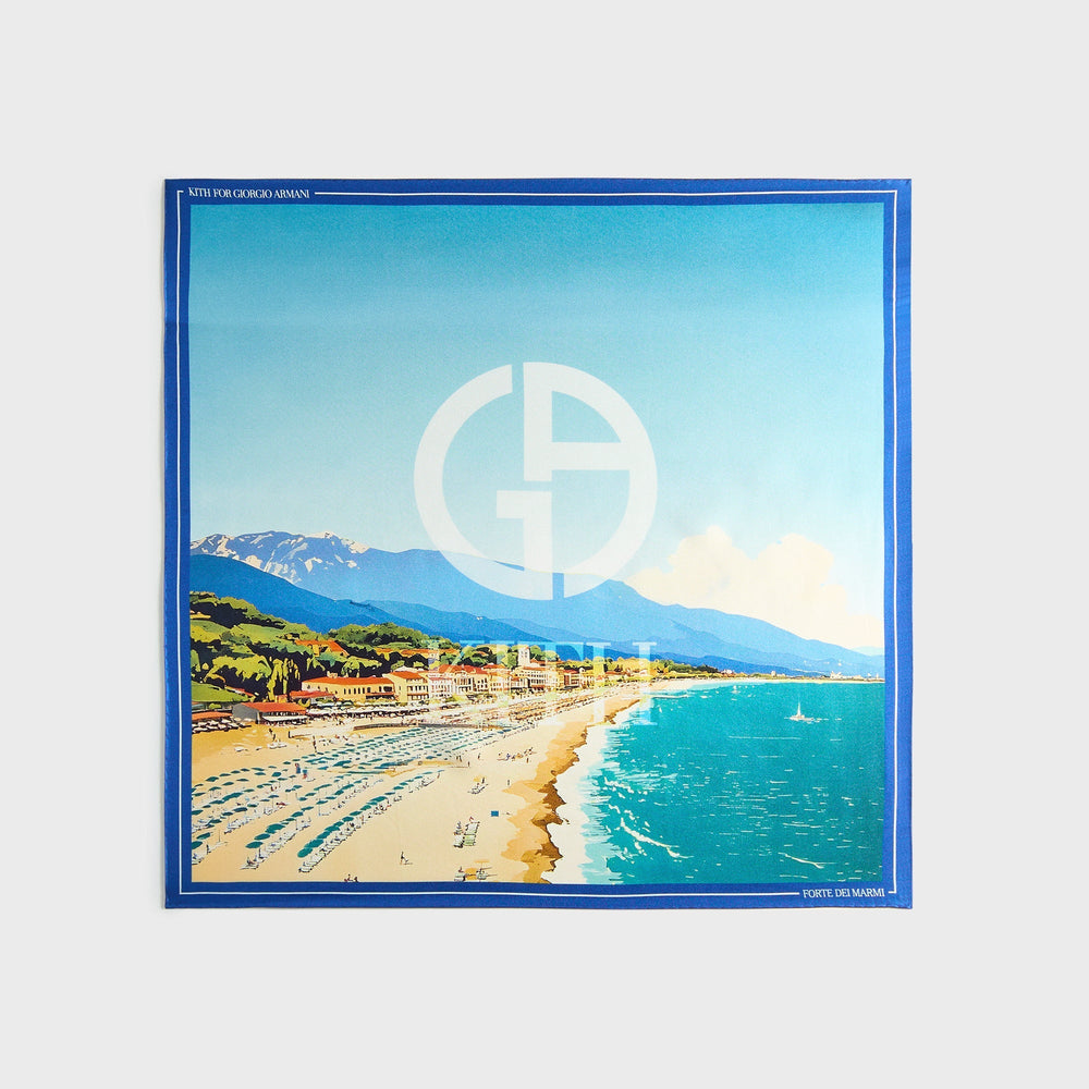 Giorgio Armani & Kith Forte dei Marmi Printed Silk Bandana - Multi