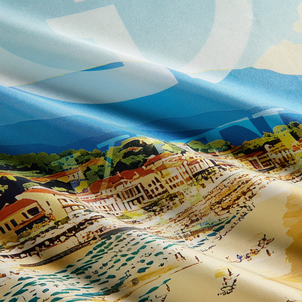 Giorgio Armani & Kith Forte dei Marmi Printed Silk Bandana - Multi