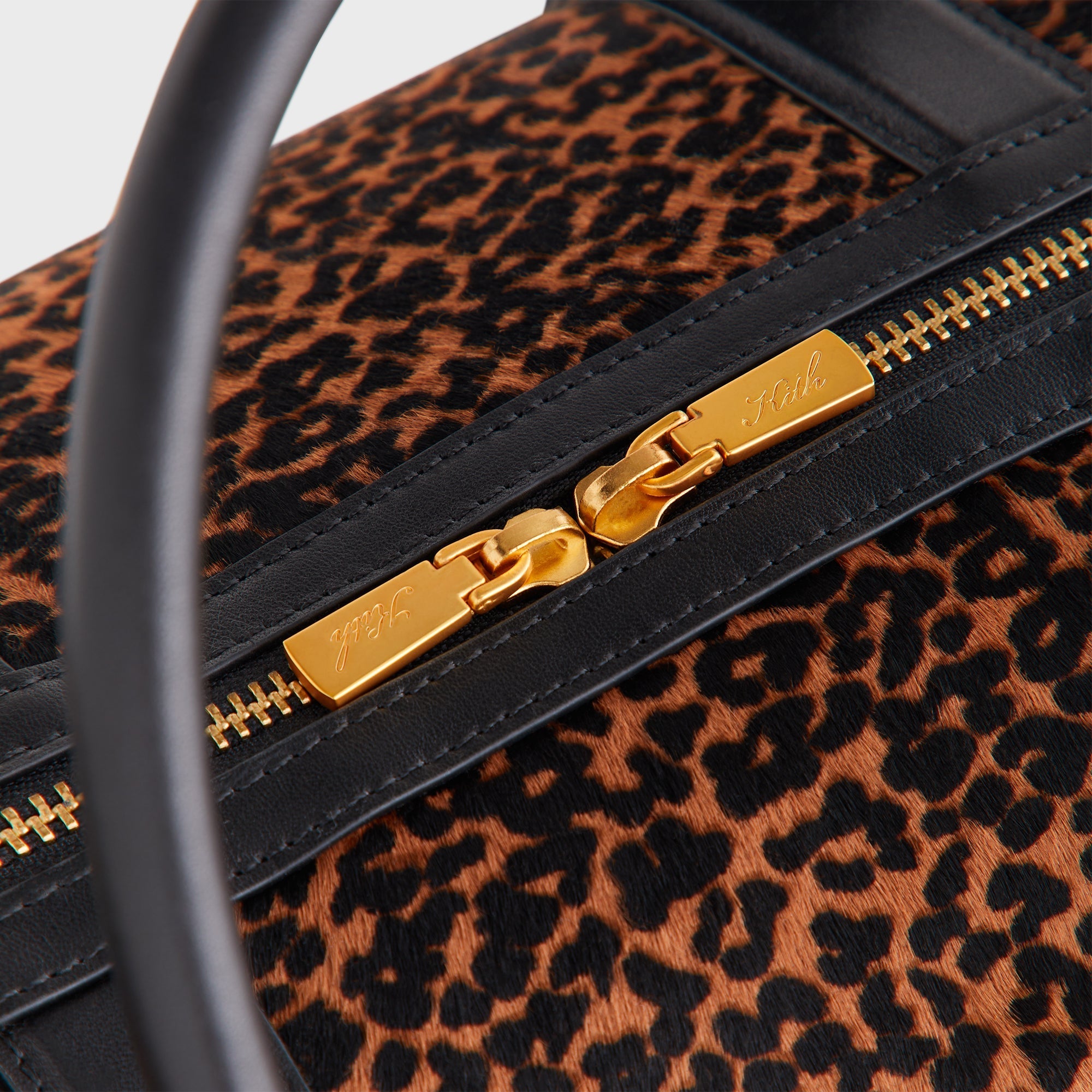Kith Leopard Printed Ponyhair Traveler K40 Bag - Sanctuary
