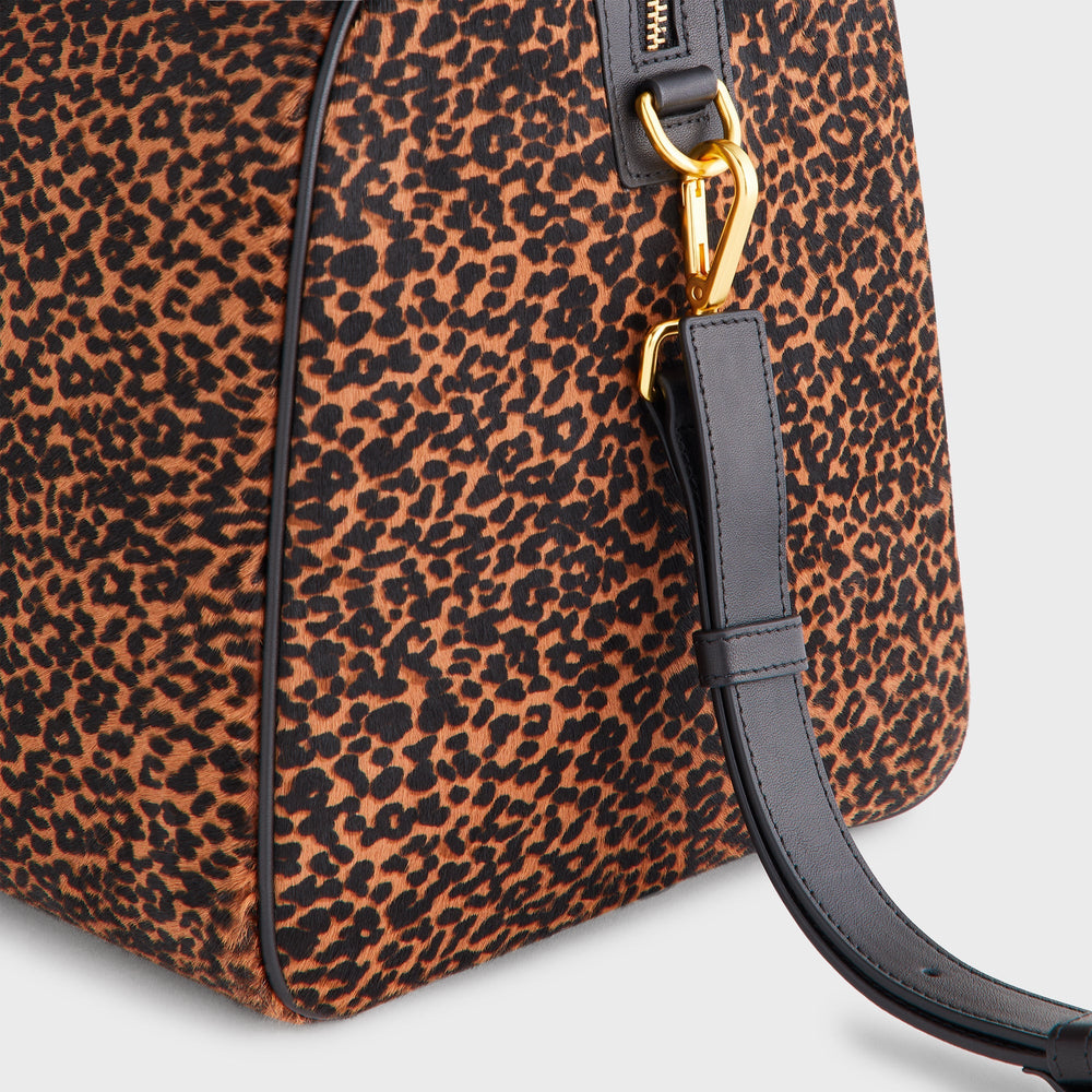Kith Leopard Printed Ponyhair Traveler K40 Bag - Sanctuary