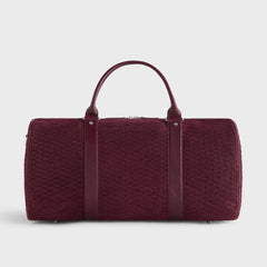 Kith Monogram Suede Traveler K55 Bag - Magma