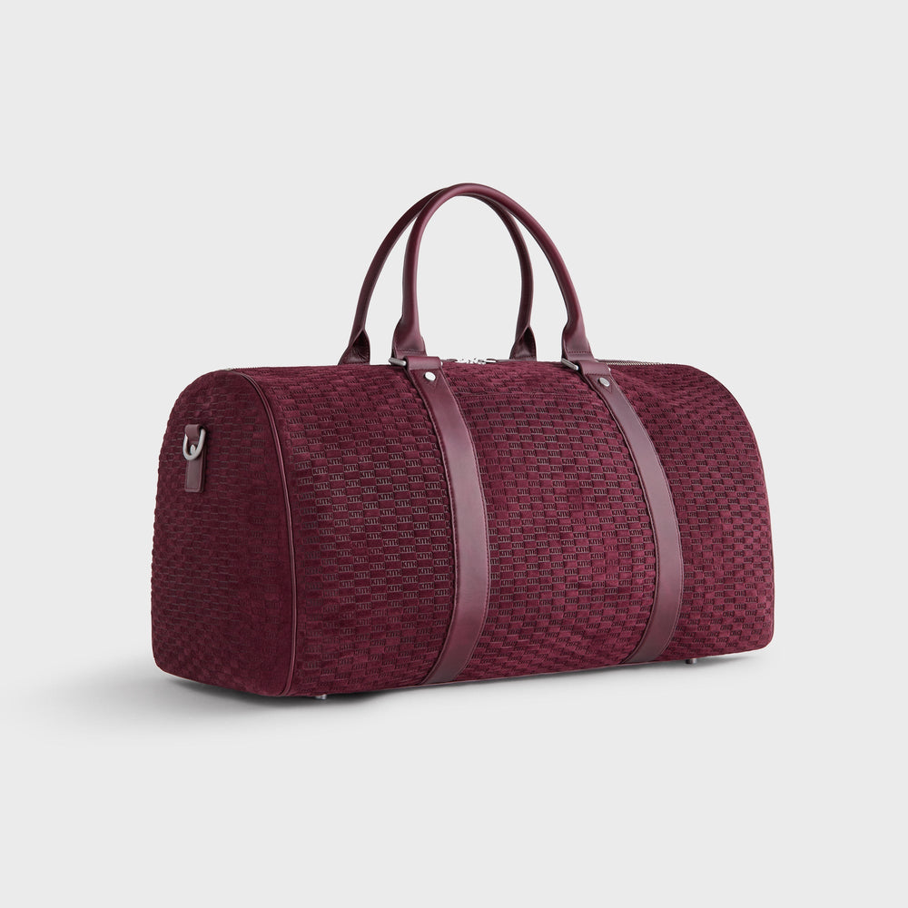Kith Monogram Suede Traveler K55 Bag - Magma