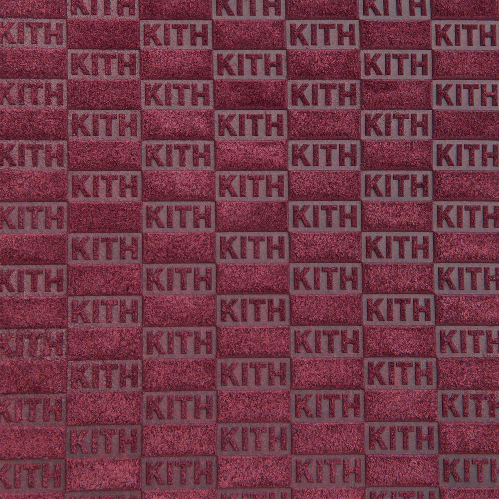 Kith Monogram Suede Traveler K55 Bag - Magma
