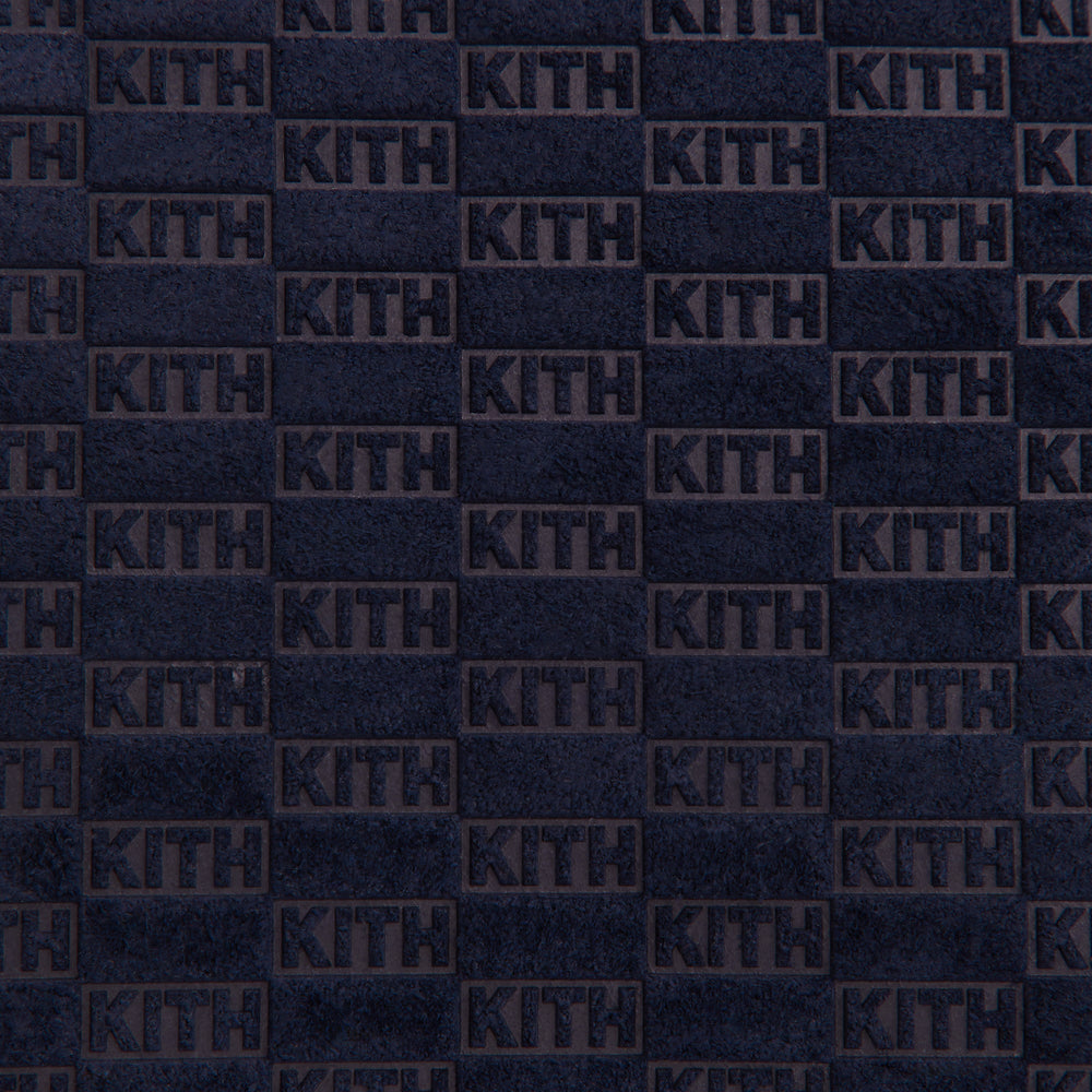 Kith Monogram Suede Traveler K40 Bag - Ink