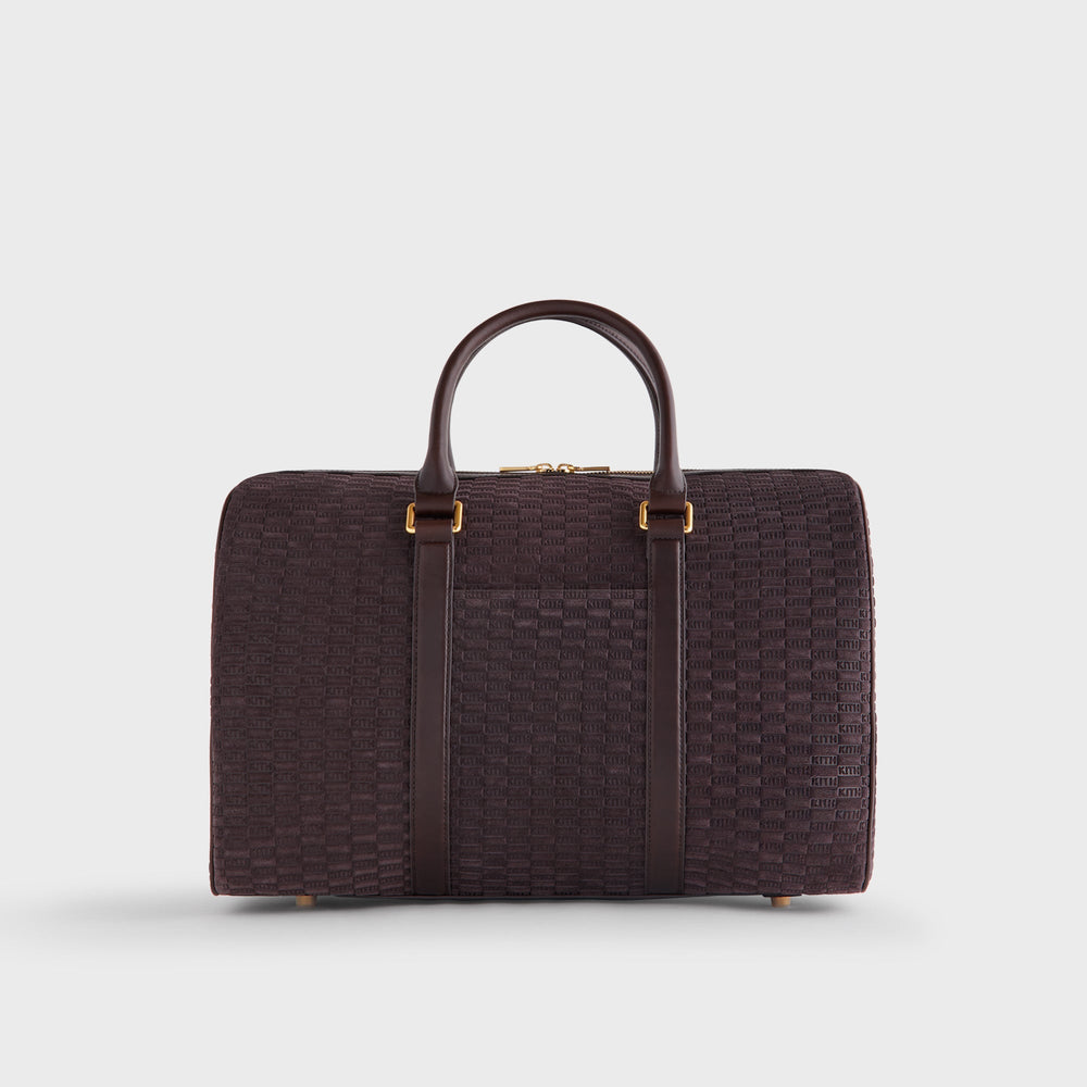 Kith Monogram Suede Traveler K40 Bag - Incognito