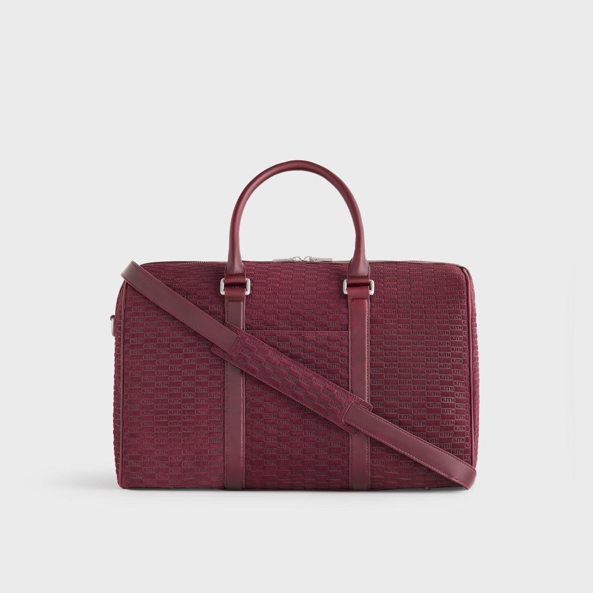 Kith Monogram Suede Traveler K40 Bag - Magma