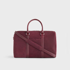 Kith Monogram Suede Traveler K40 Bag - Magma