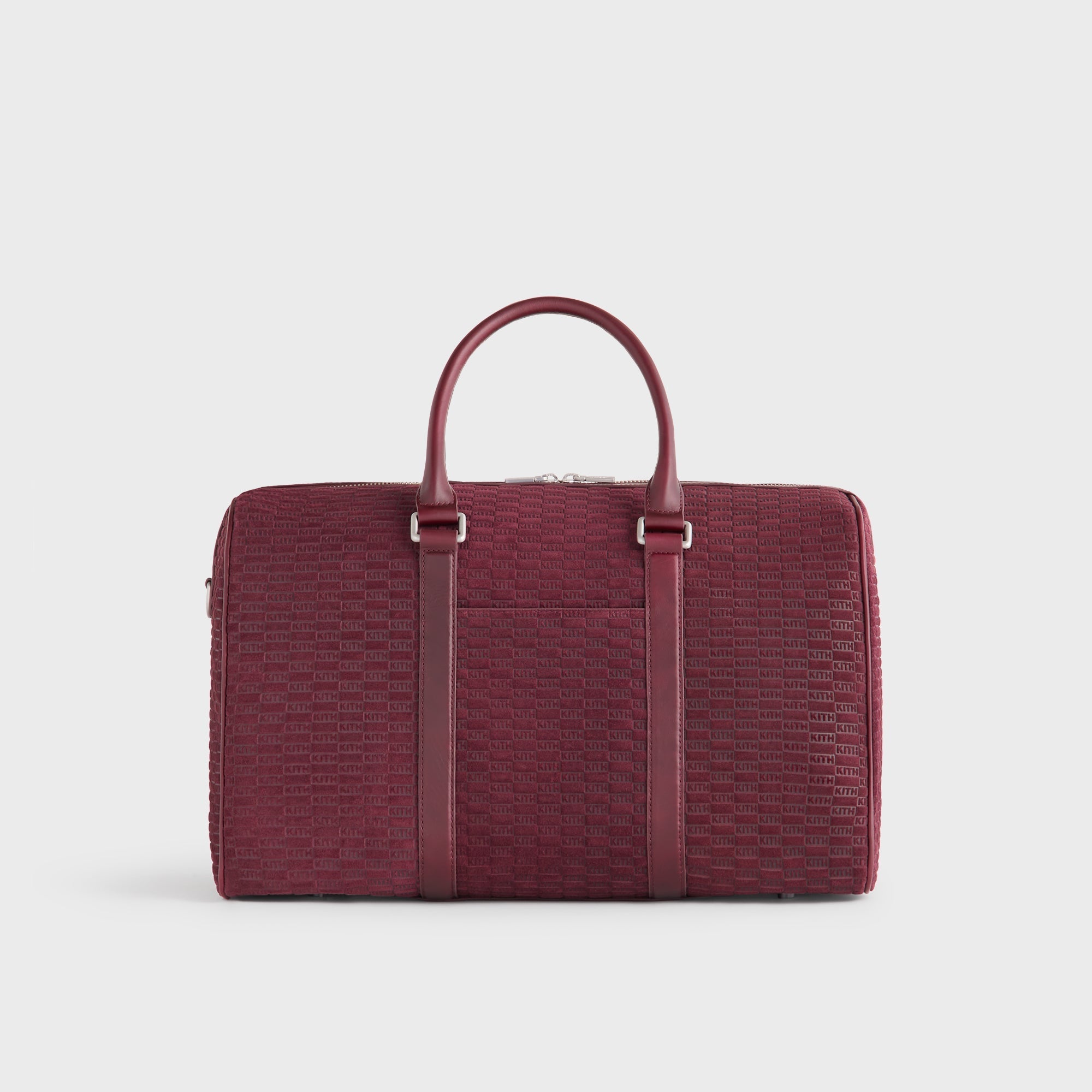 Kith Monogram Suede Traveler K40 Bag - Magma