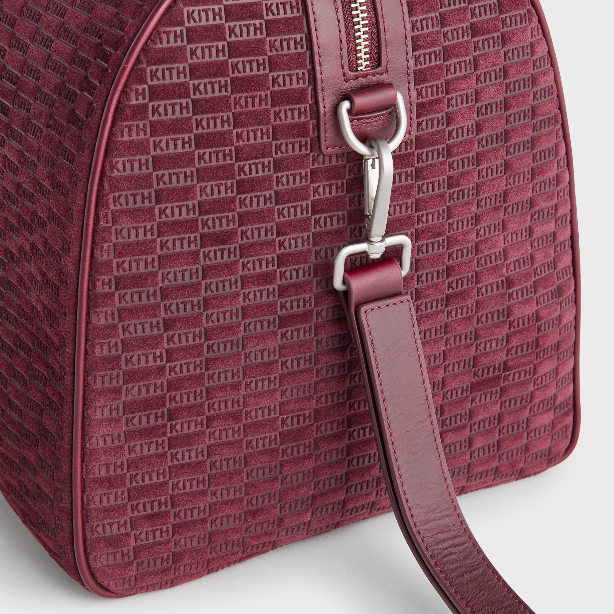Kith Monogram Suede Traveler K40 Bag - Magma