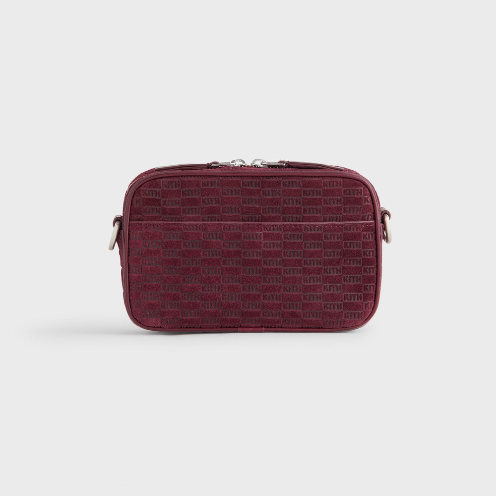 Kith Monogram Suede Crosswalk K20 Bag - Magma