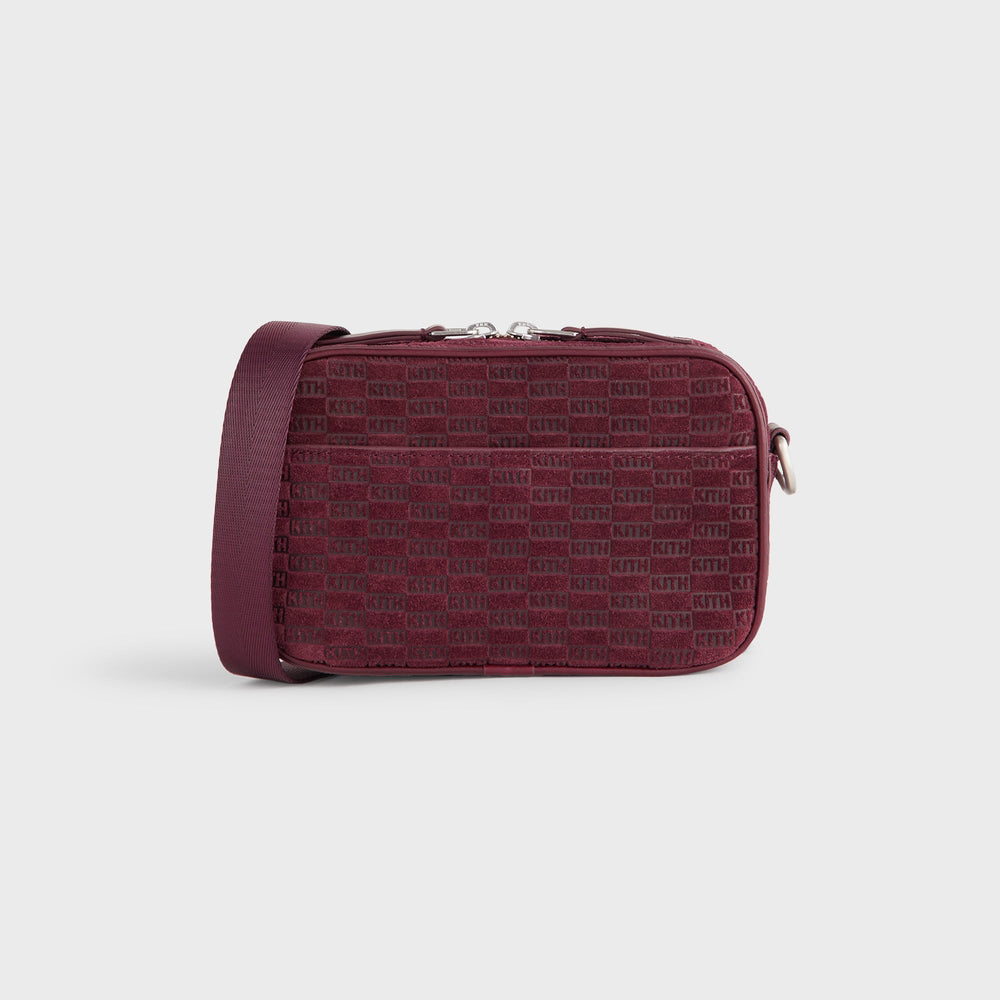 Kith Monogram Suede Crosswalk K20 Bag - Magma