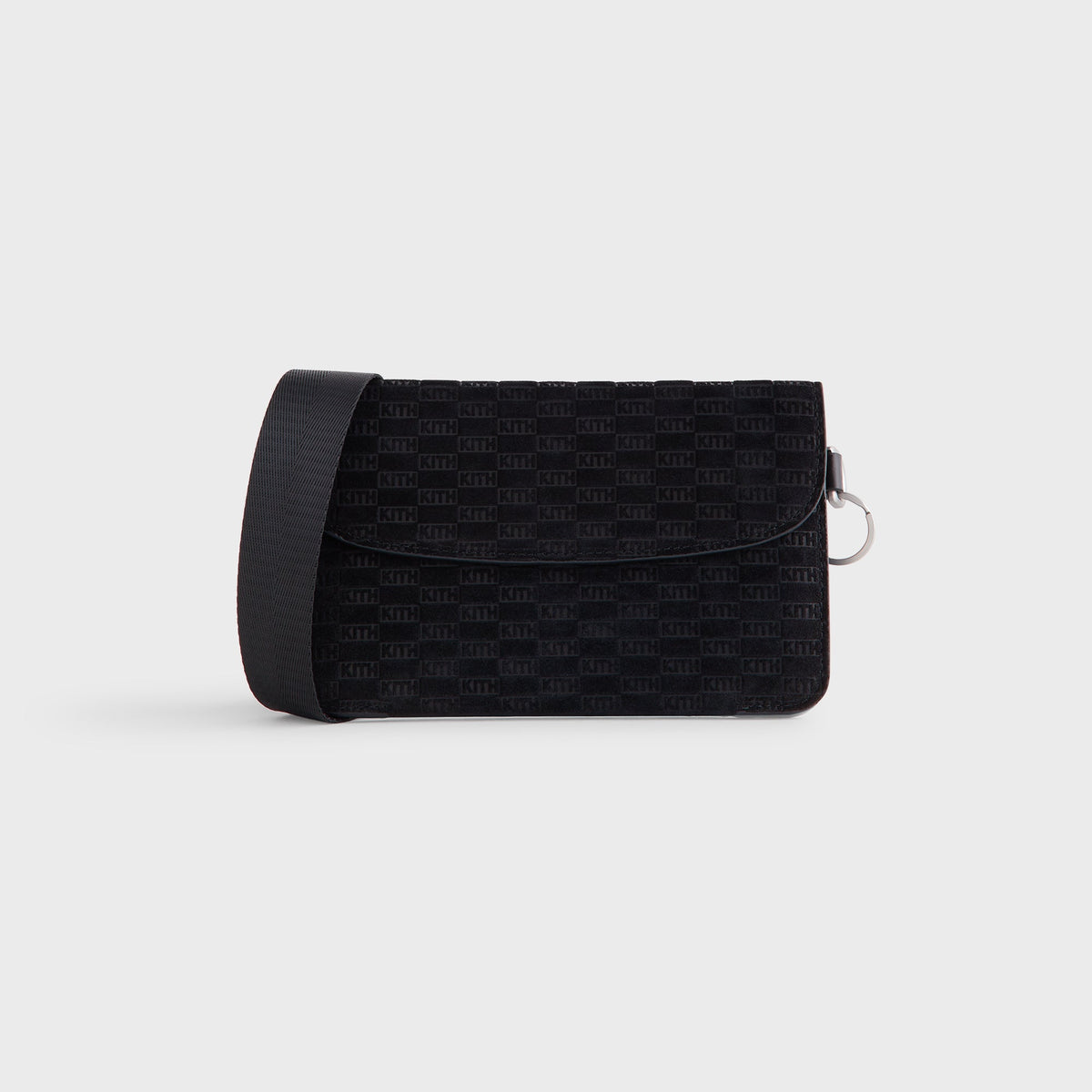 Kith Monogram Suede Envelope K20 Bag - Black