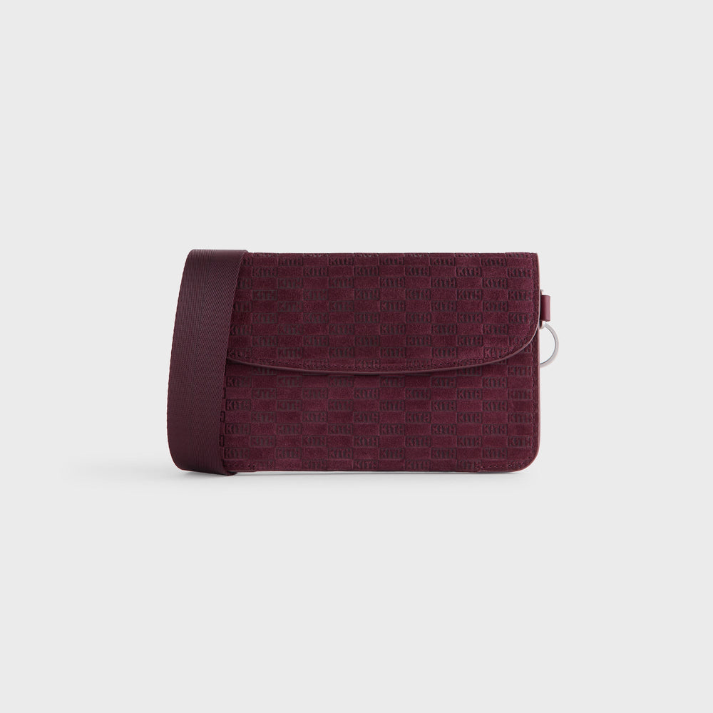 Kith Monogram Suede Envelope K20 Bag - Magma