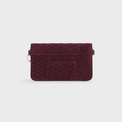 Kith Monogram Suede Envelope K20 Bag - Magma