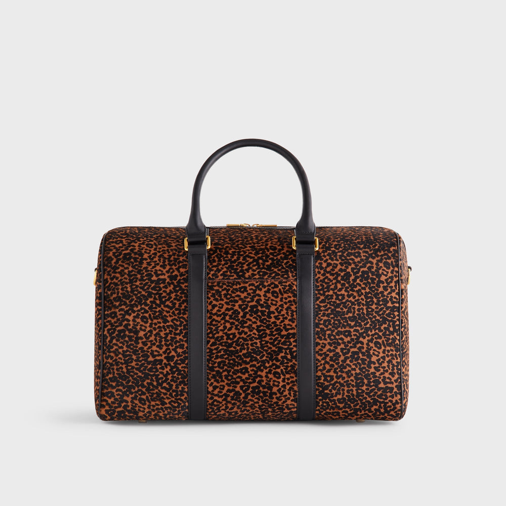 Kith Leopard Printed Ponyhair Traveler K40 Bag - Sanctuary