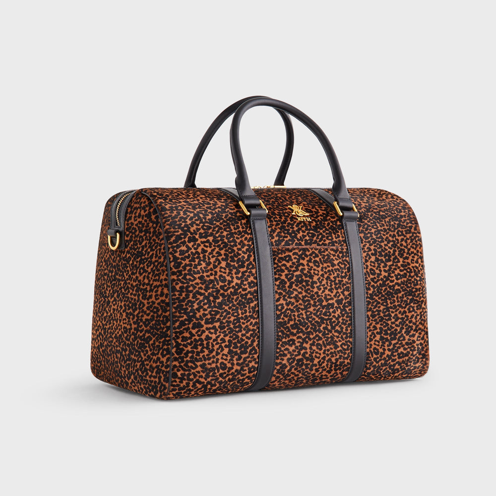 Kith Leopard Printed Ponyhair Traveler K40 Bag - Sanctuary