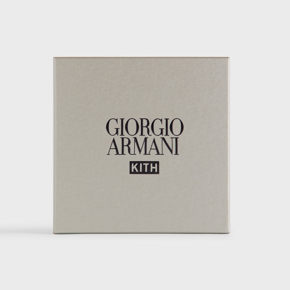 Giorgio Armani & Kith Suede Card Holder - Tan