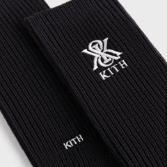 Kith Crest Relaxed Socks - Black