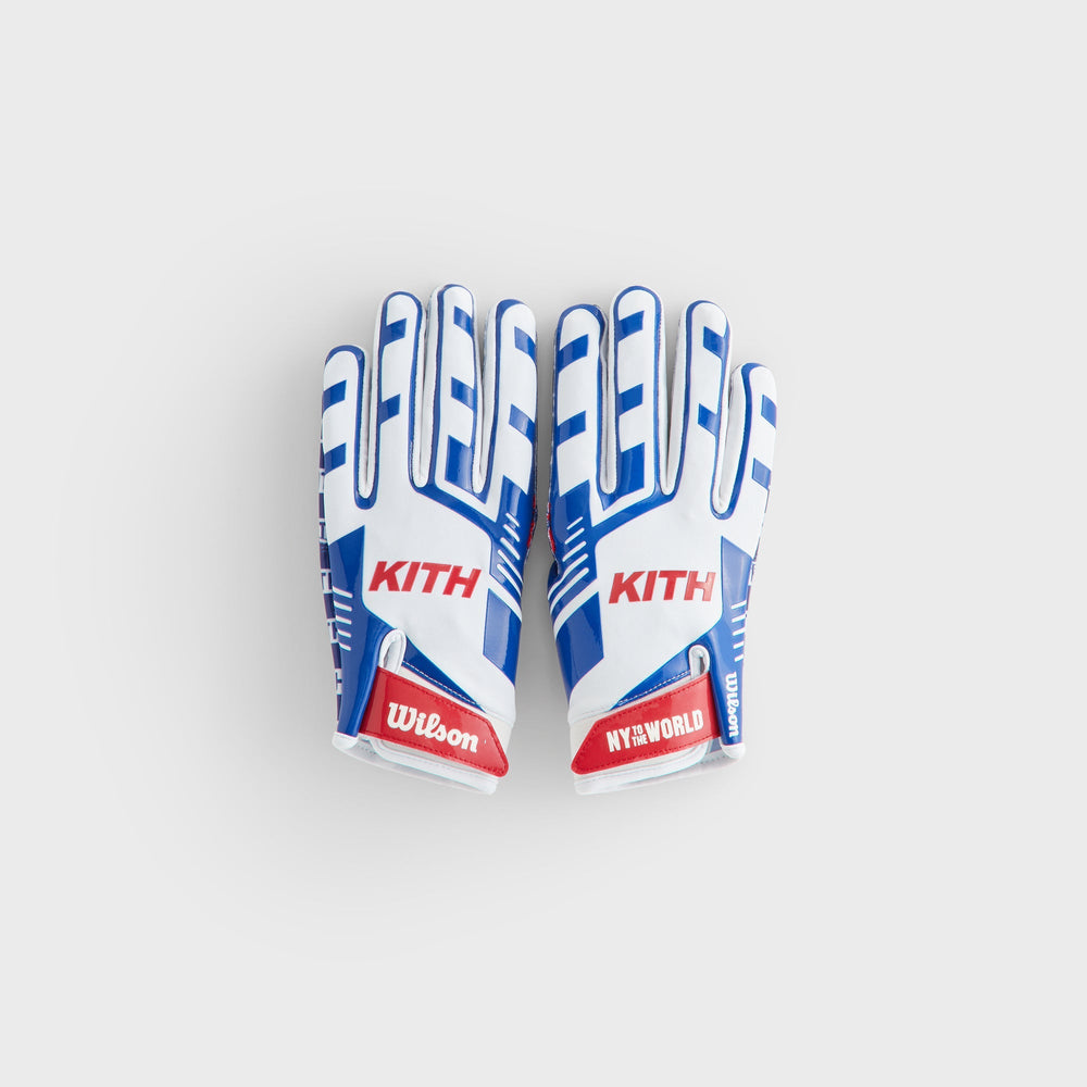 Kith & Wilson for the NFL Receiver Gloves - Blue / White