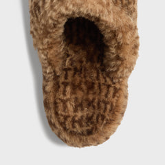 Kithmas Women Monogram Shearling Slippers - Legacy