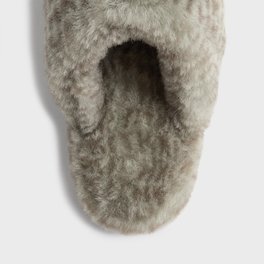 Kithmas Women Monogram Shearling Slippers - Palais