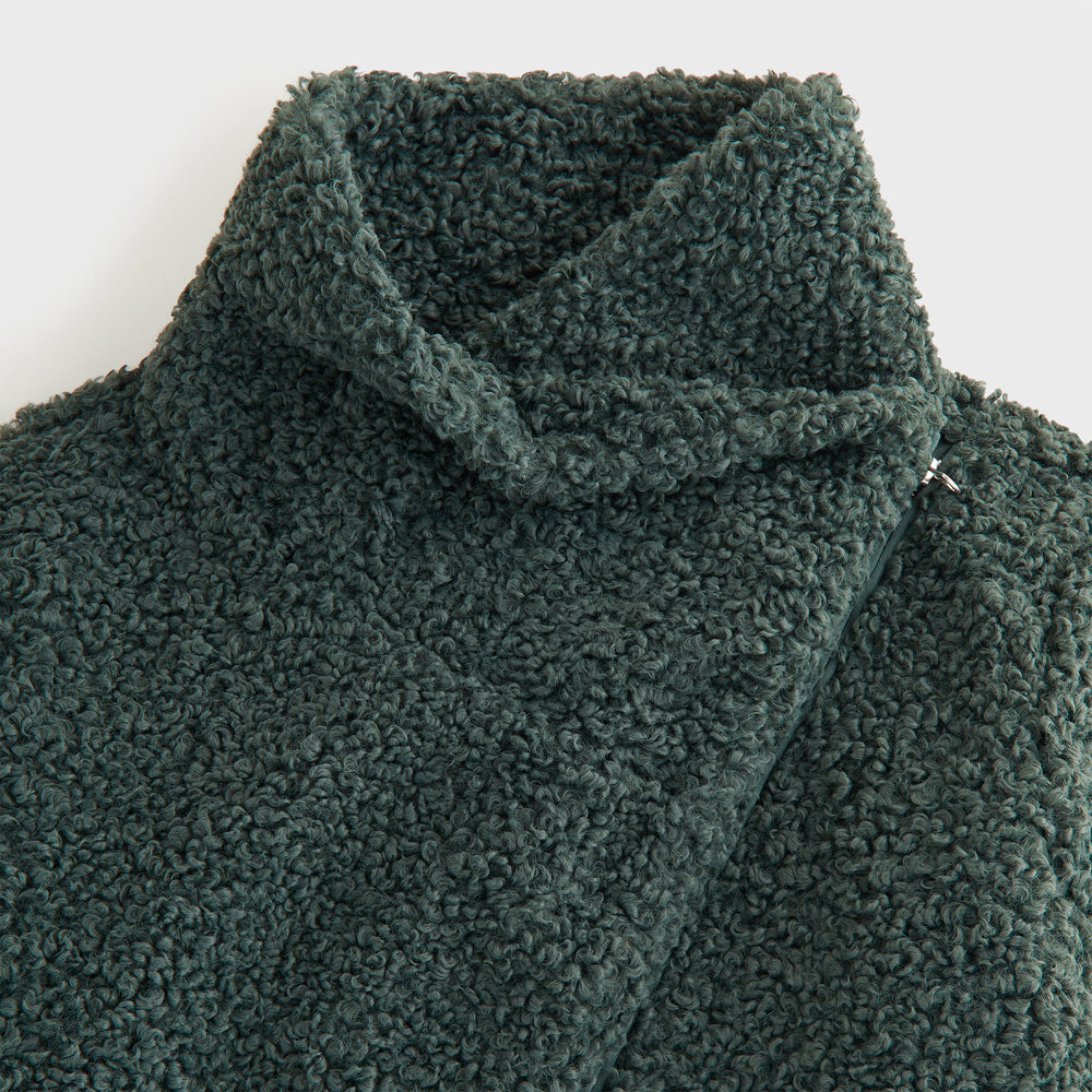 Kith Women Helia Sherpa Asymmetrical Jacket - Machine