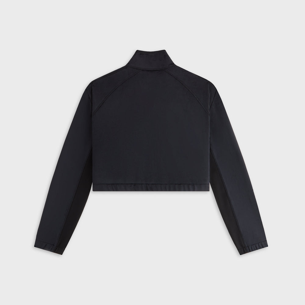 Kith Women Reiko Fleece Cropped Jacket - Black