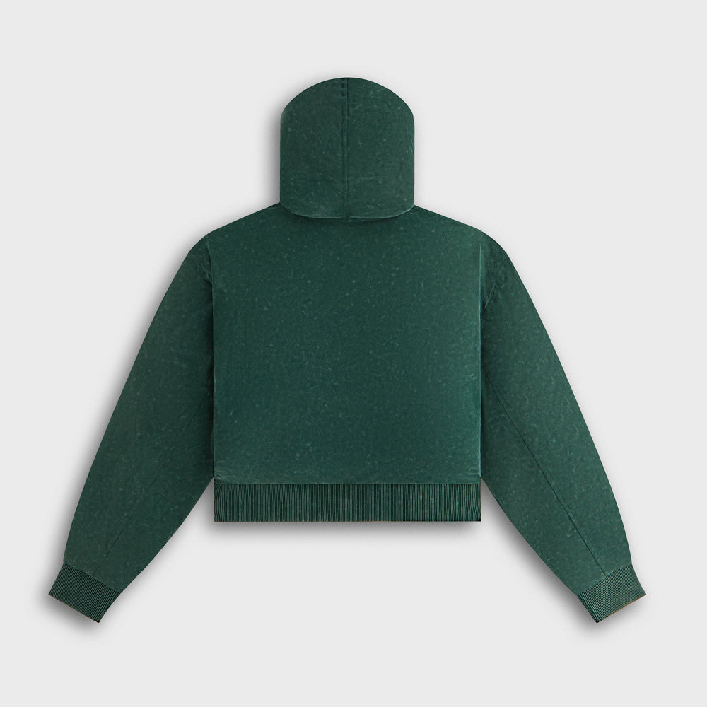 Kith Women Bex Cropped Sueded Jersey Puffer - Montane