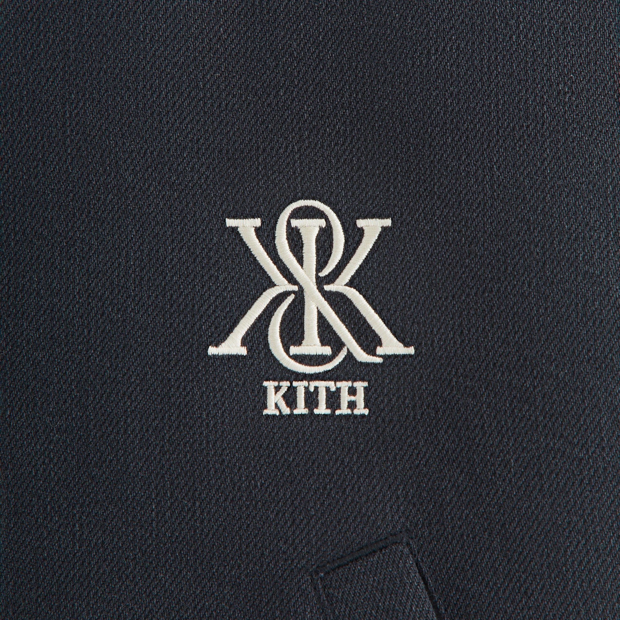 Kith Women Bex Cropped Denim Puffer - Washed Black