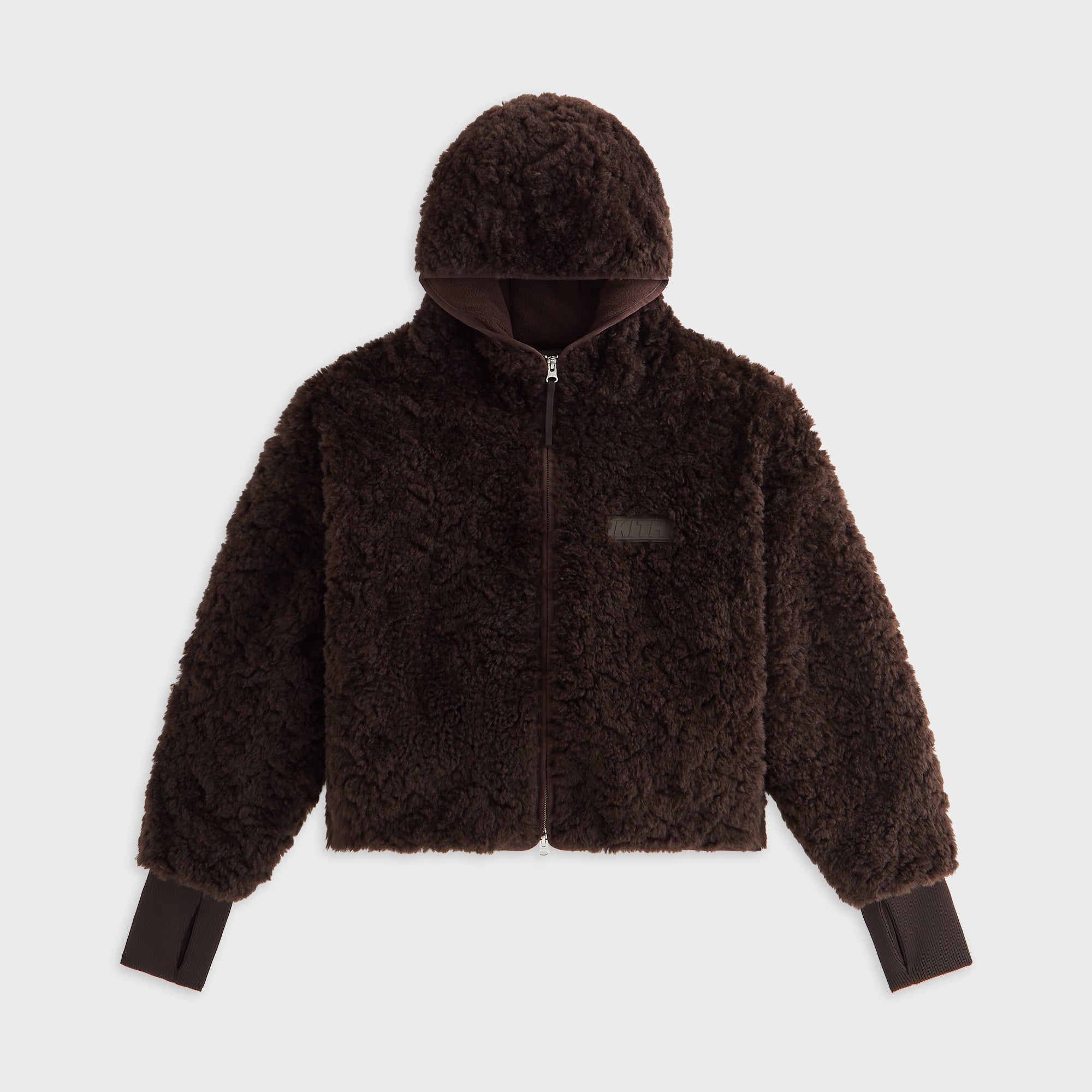 Kith Women Saide Sherpa Hooded Jacket - Incognito