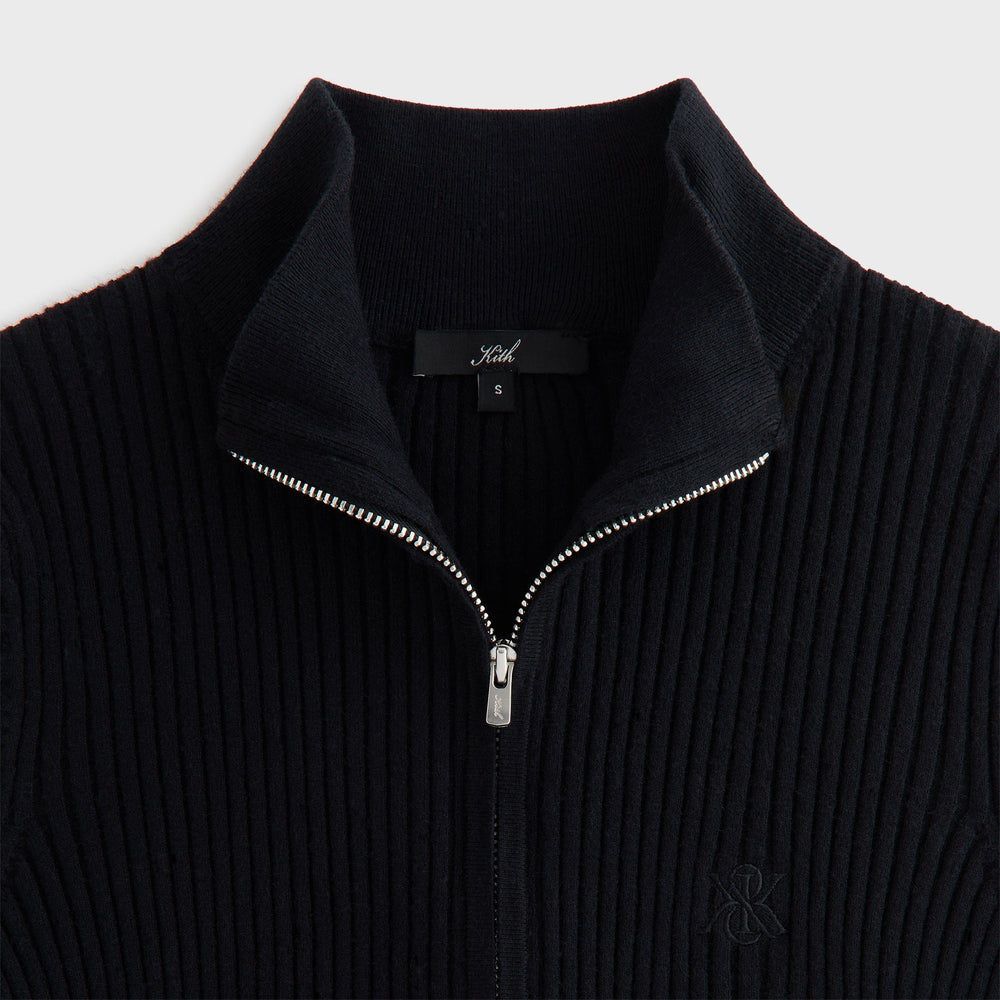 Kith Women Ina Sweater Track Zip - Black