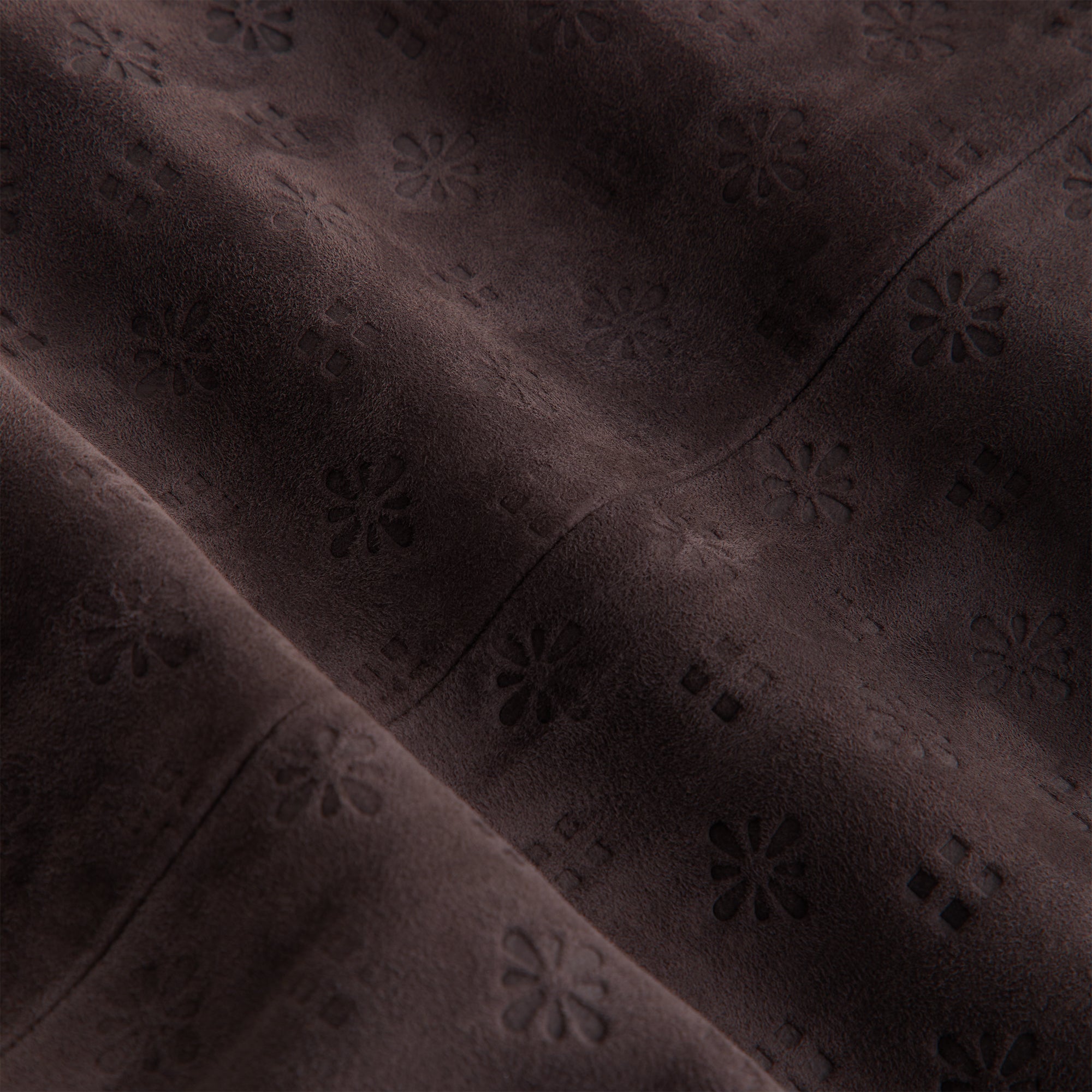 Kith Women Dalton Debossed Suede Bomber - Hematite