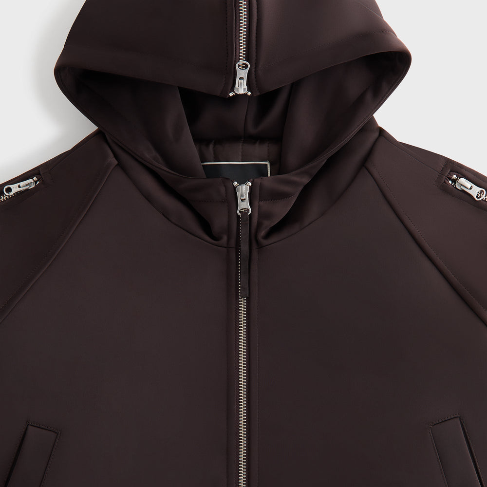 Kith Women Simra Satin Zip Sleeve Bomber - Incognito