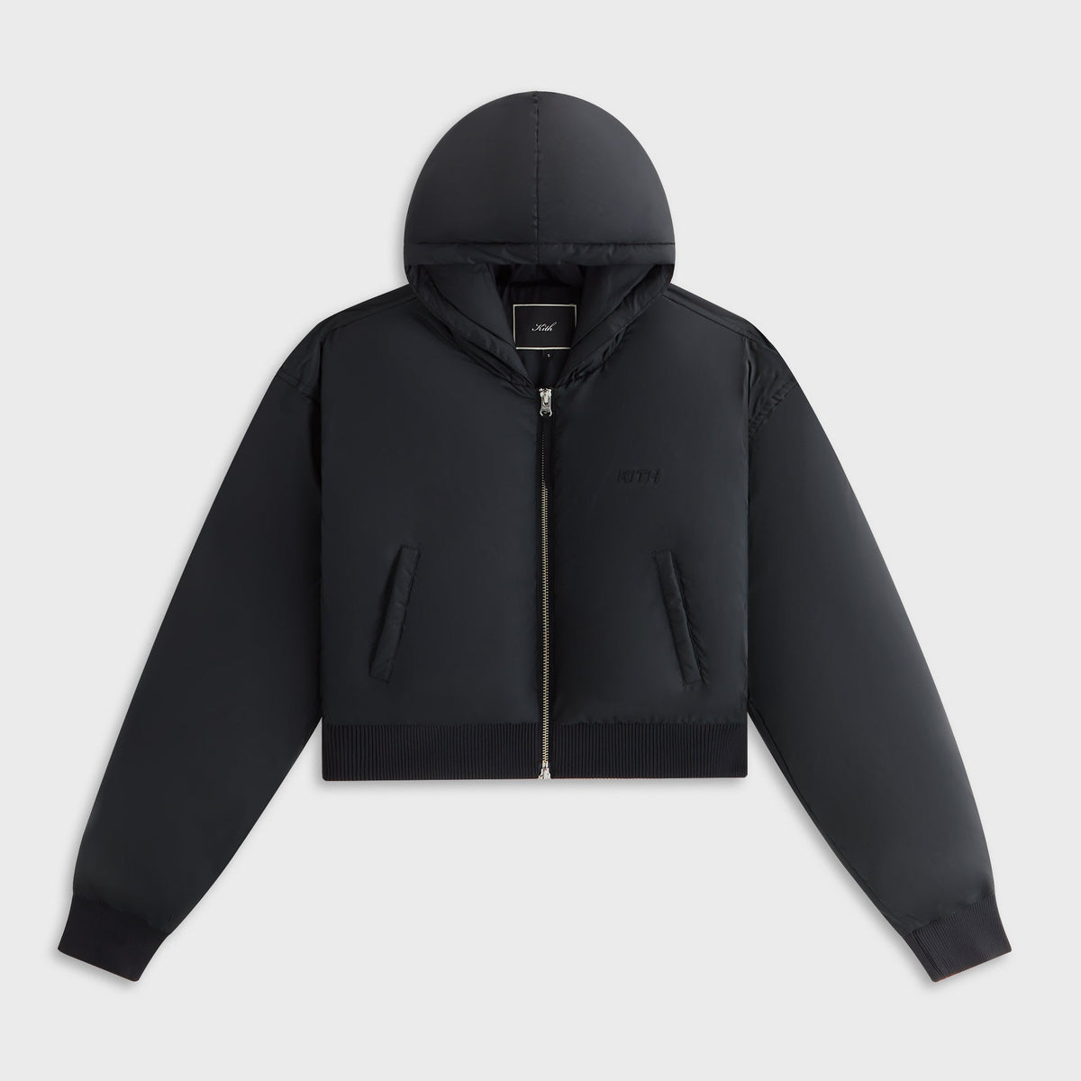 Kith Women Bex Cropped Nylon Puffer - Black