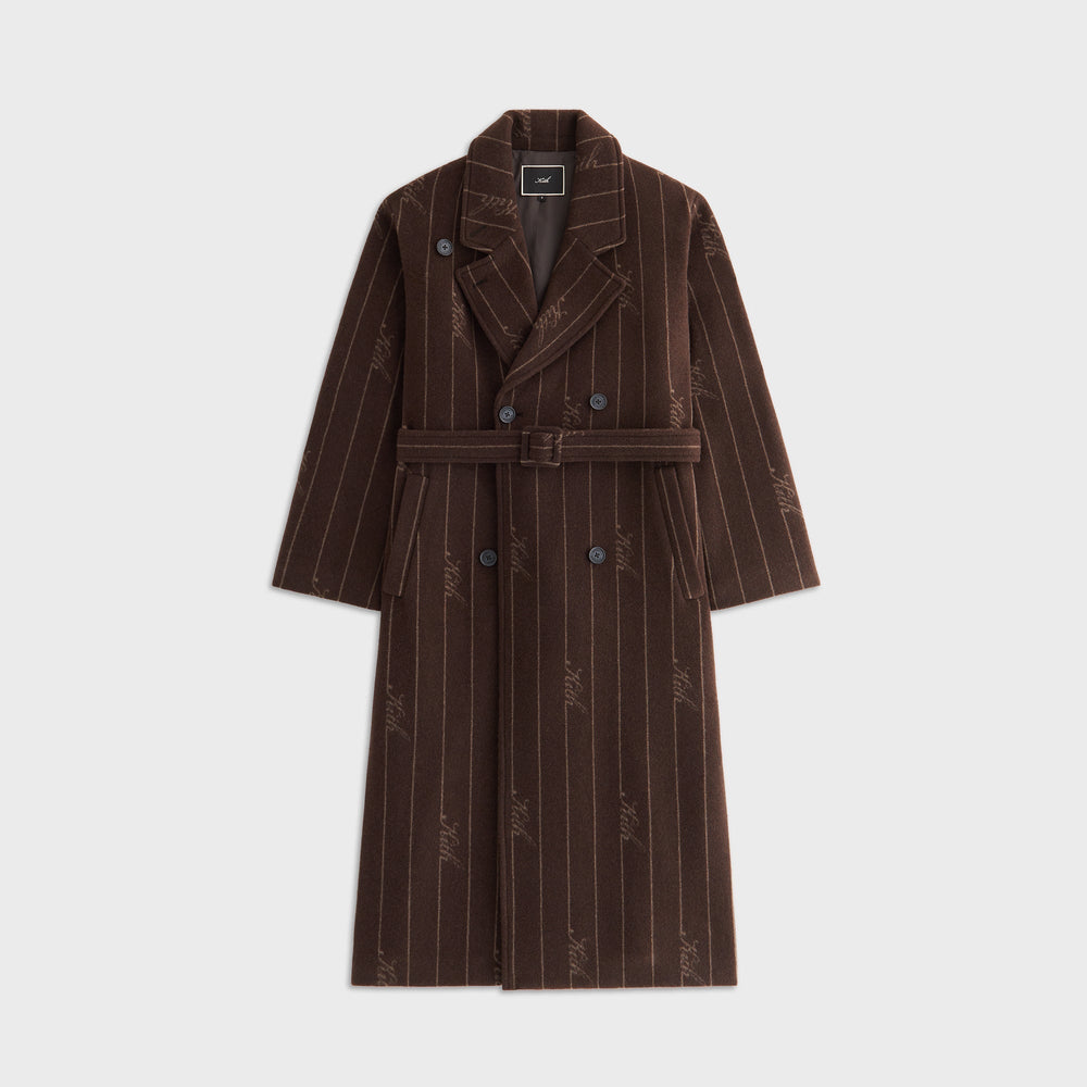 Kith Women Maeva Melton Stripe Scarf Coat - Incognito