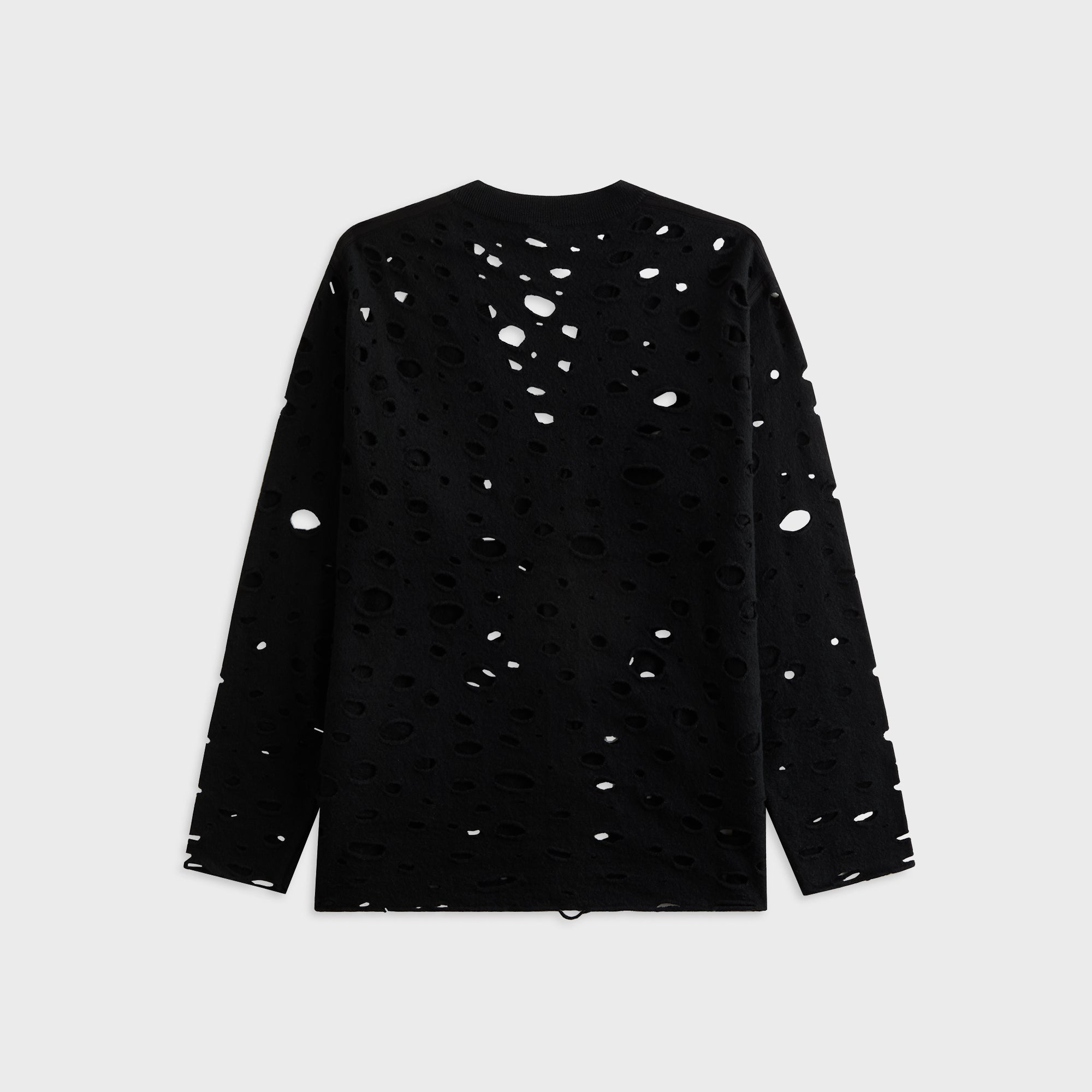 R13 Ripped Boyfriend Cardigan - Black