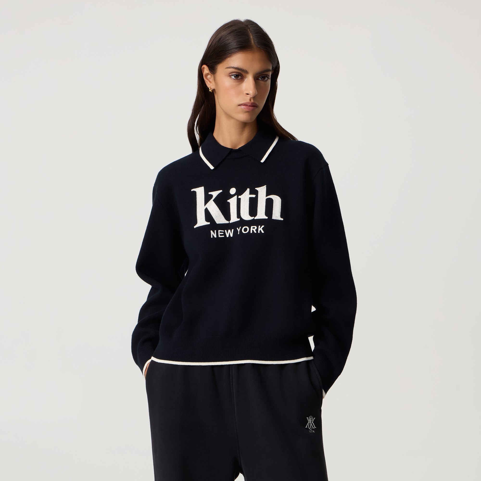 Kith Women Ashwin Polo Sweater - Black